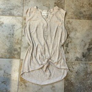 French Laundry tan sleeveless top size M